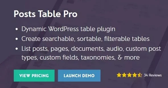 Barn2 Media Posts Table Pro