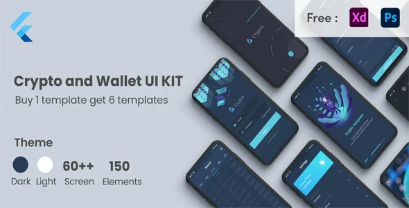 Crypto App Flutter Wallet and Crypto UI KIT Template in Flutter Cryptocurrency