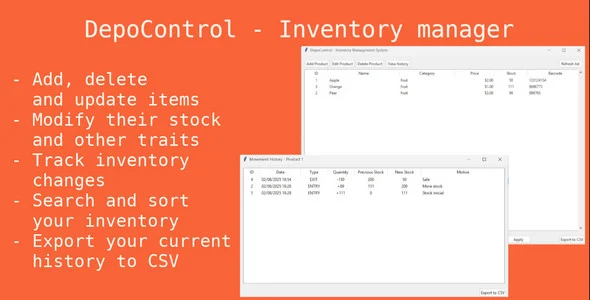 DepoControl - Inventory Management System