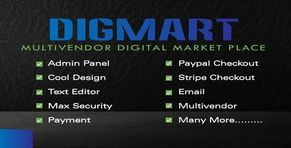 DigMart - Multivendor Digital MarketPlace PHP