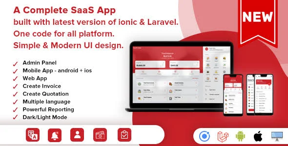Easy Invoice - A Complete Saas Package for Quick Invoices & Accounting - Android | IOS | Website