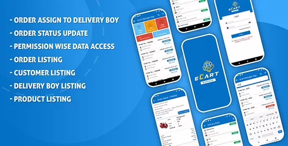 eCart - Ecommerce Admin / Store Manager App