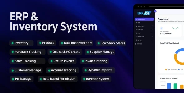 ERP OS - ERP, POS, Inventory, Invoice Software
