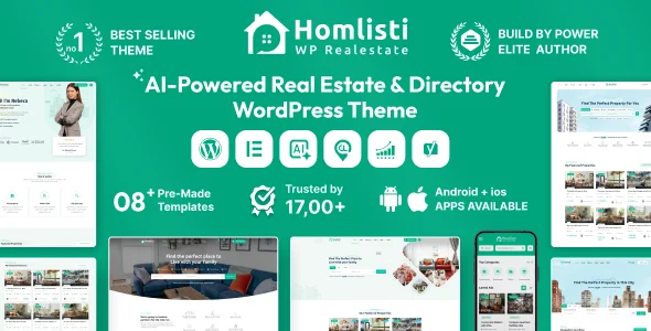 Homlisti - Real Estate WordPress Theme + RTL