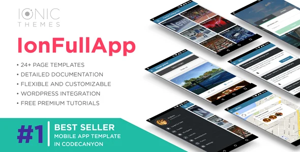 IonFullApp - Full Ionic Template + Cordova Plugins