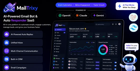 MailTrixy - AI-Powered Email Bot & Auto Responder SaaS