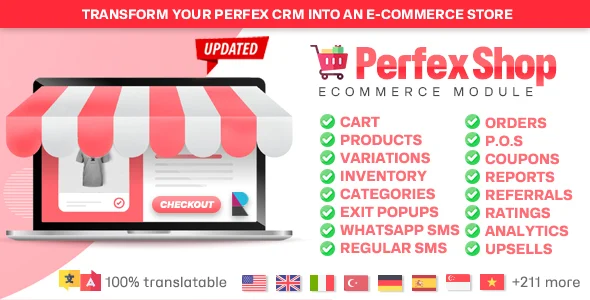 Perfex E-shop Module - Sell Products & Services with POS Support and Inventory Management