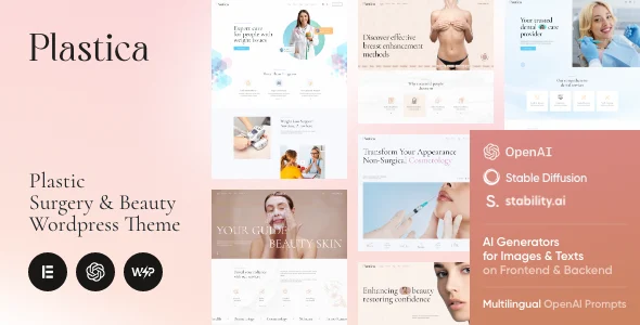Plastica - Plastic Surgery & Cosmetic Procedures WordPress Theme