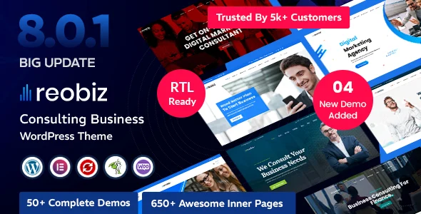 Reobiz - Consulting Business WordPress Theme