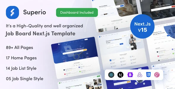 Superio - Job Portal & Job Board React NextJS Template