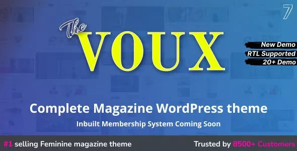 The Voux - A Comprehensive Magazine WordPress Theme