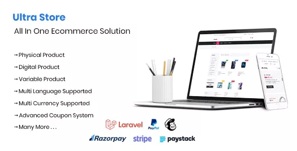 Ultra Store - Multi Language Ecommerce System