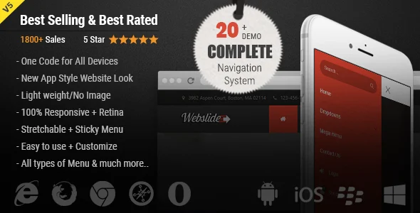 Web Slide - Bootstrap 5 Mega Menu, Bootstrap Megamenu Responsive, Sidebar