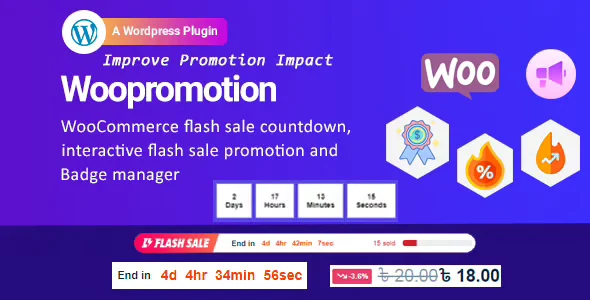 Woopromotion - WooCommerce Product Promotion Sale Countdown and Badge Manager