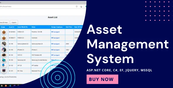 Asset Management System with Barcode