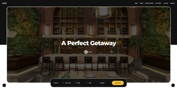 Dess - Hotel & Resort WordPress Theme