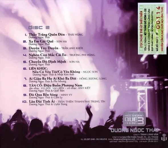 Dương Ngọc Thái - Một Thoáng Quê Hương 2011 CD2