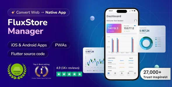 FluxStore Manager - Vendor and Admin Flutter App for Woocommerce