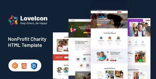 LoveIcon - Nonprofit Charity HTML Template