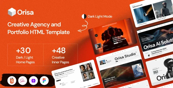 Orisa - Creative Agency & Portfolio HTML Bootstrap 5 Gsap Template