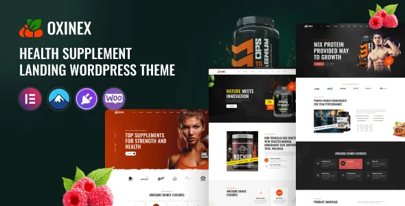Oxinex - Health Supplement WordPress Theme