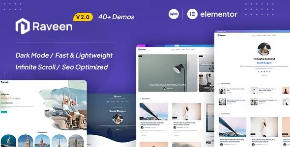 Raveen - Personal Blog & Magazine WordPress Theme