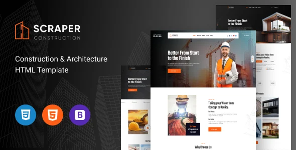 Scraper - Construction HTML Template