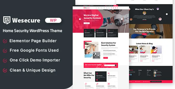 Wesecure - Home Security WordPress Theme