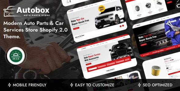 Autobox - Auto Parts & Car Services Shopify 2.0 Theme