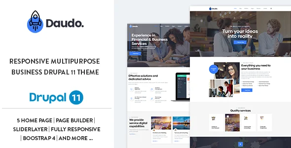 Daudo - Responsive Multipurpose Business Drupal 11.4 Theme