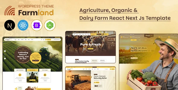 Farmland - Agriculture & Dairy Farm HTML Template
