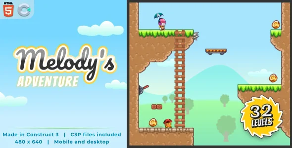 Melody's Adventure - HTML5 Platform Game