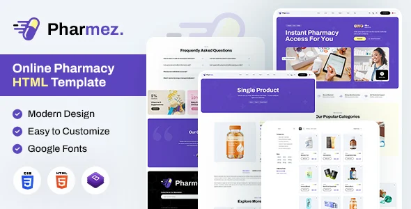 Pharmez - Online Pharmacy HTML Template