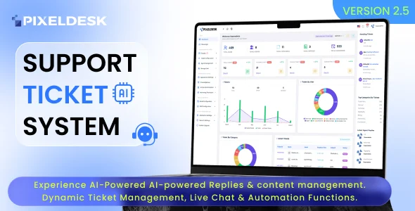PixelDesk - Support Ticket System with OpenAI