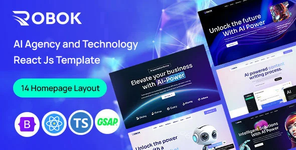 Robok - AI Agency & Technology React JS Template