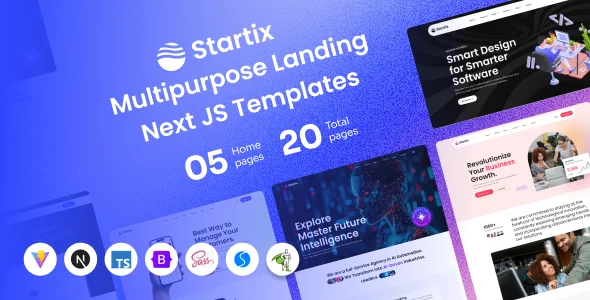 Startix - Multipurpose Saas Landing Vue js Templates
