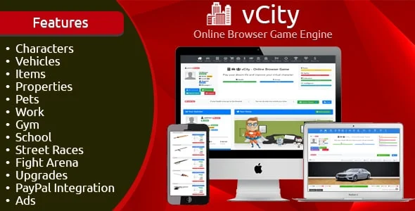 vCity - Online Browser Game Platform