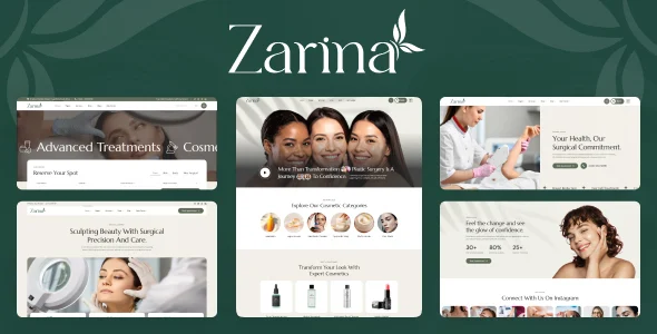 Zarina - Plastic Surgery WordPress Theme